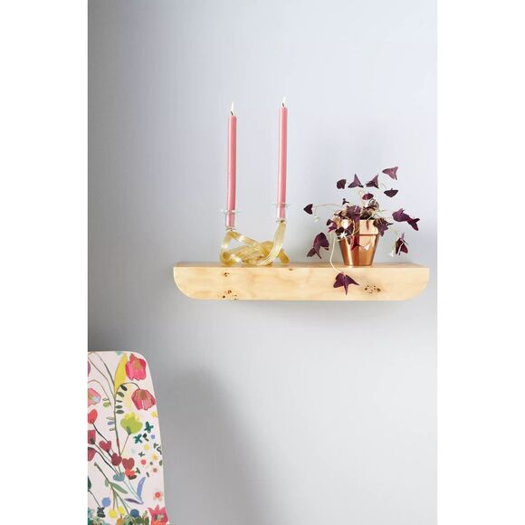 Anthropologie Tamara Floating Burl Shelf Medium NEW - Picture 1 of 3